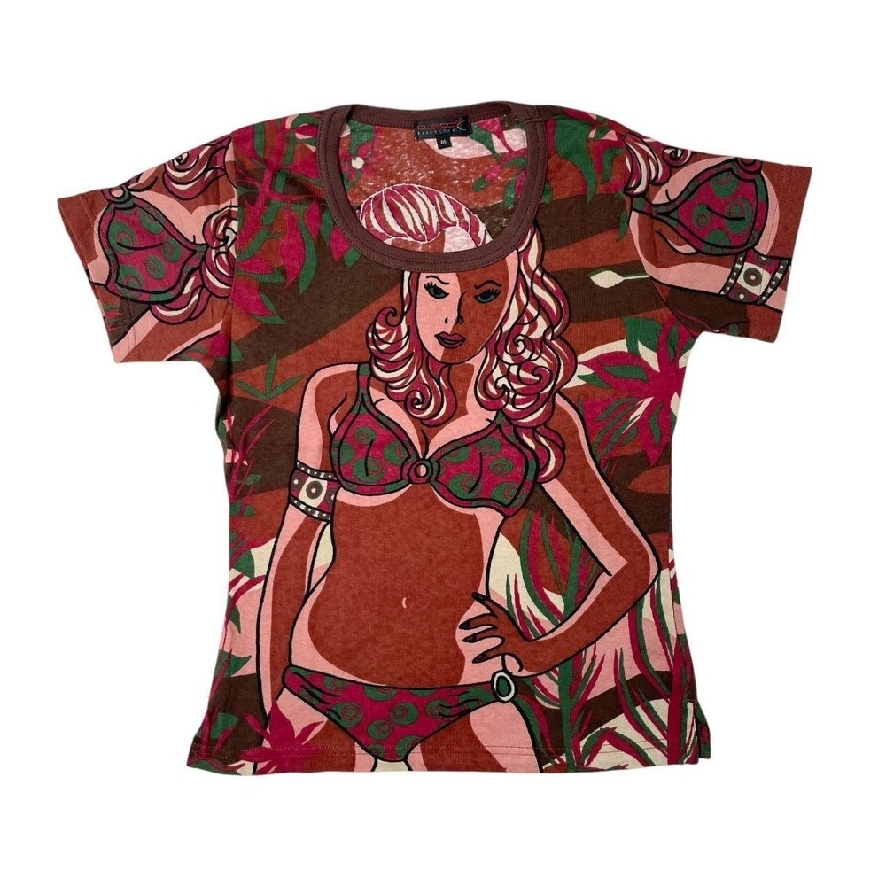 deadstock Custo Barcelona swimsuit girl euro baby tee